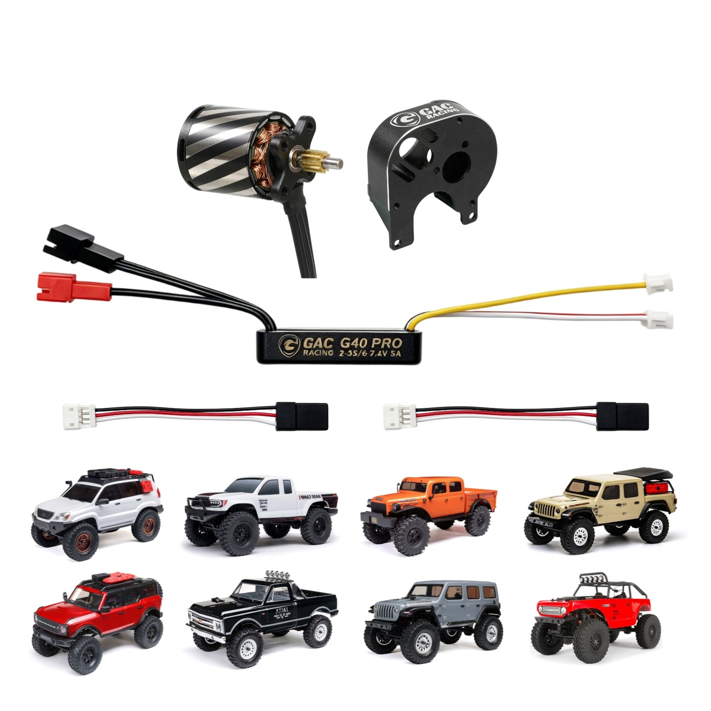 GM1621 V2 and G40 PRO Power System for SCX24