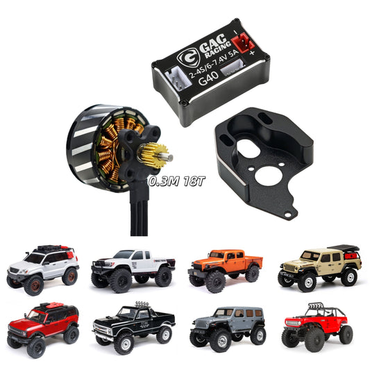 GM2217 and G40 Power System for SCX24 with motor mount