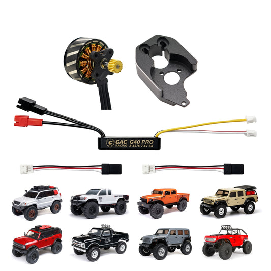 GM2217 and G40 PRO Power System for SCX24 with Reverse motor mount