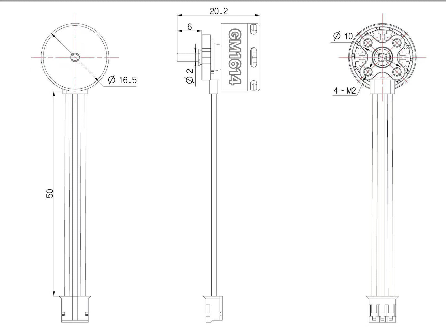 GM1614 Brushless Motor for SCX30